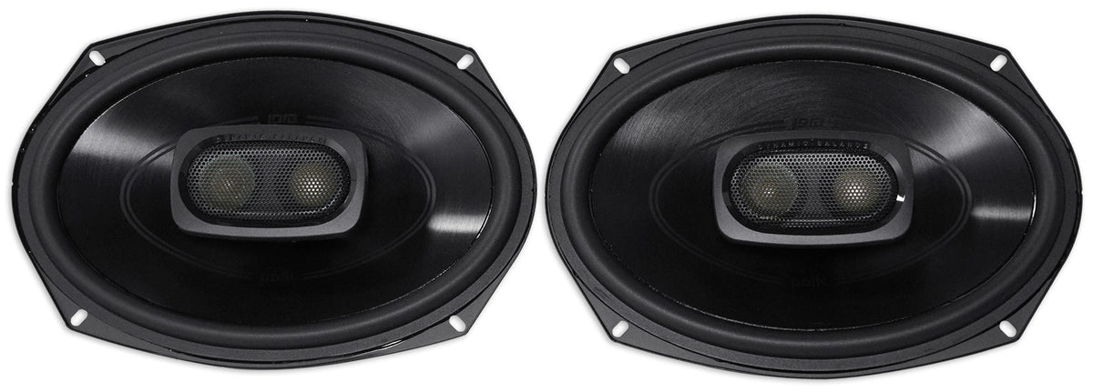 2) Polk Audio DB692 6X9" 450w Car Audio Marine/ATV/Motorcycle Speakers+Cyberbuds