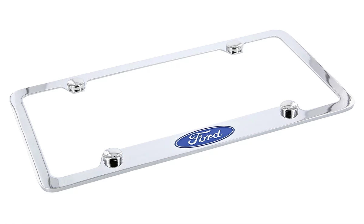 Logo Chrome License Plate Frame Holder