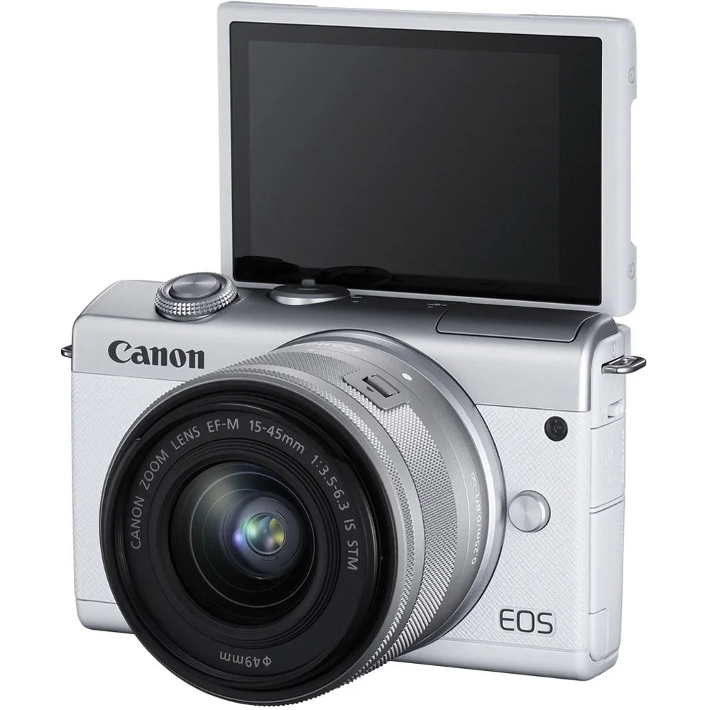 EOS M200 Mirrorless Digital Camera with 15-45mm Lens (3700C009) + More