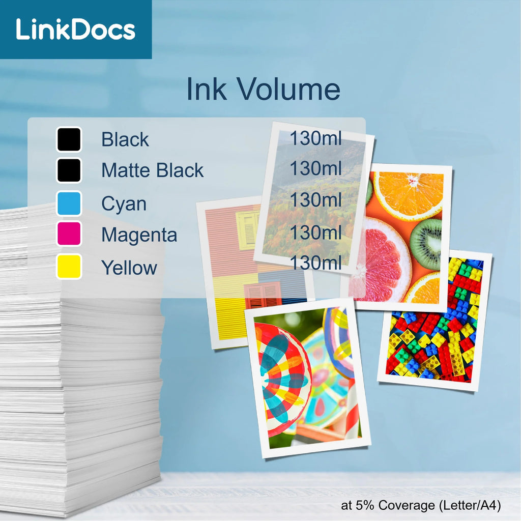 PFI120 PFI-120 Ink Cartridges Replacement for  PFI120 PFI-120 PFI-120MBK PFI-120BK PFI-120C PFI-120M PFI-120Y Work for  ImagePROGRAF IPF TM-200 TM-205 TM-300 TM-305 and GP-200 GP-300 Printer