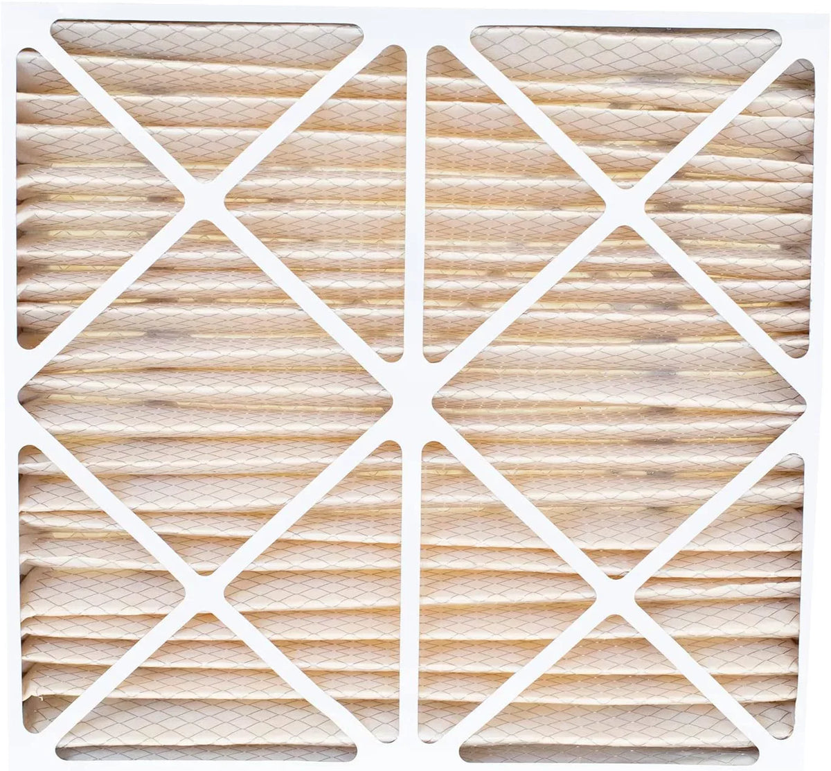 Filterbuy 24x25x5 MERV 11 Pleated HVAC AC Furnace Air Filters for Carrier FILXXCAR0024 (3-Pack)