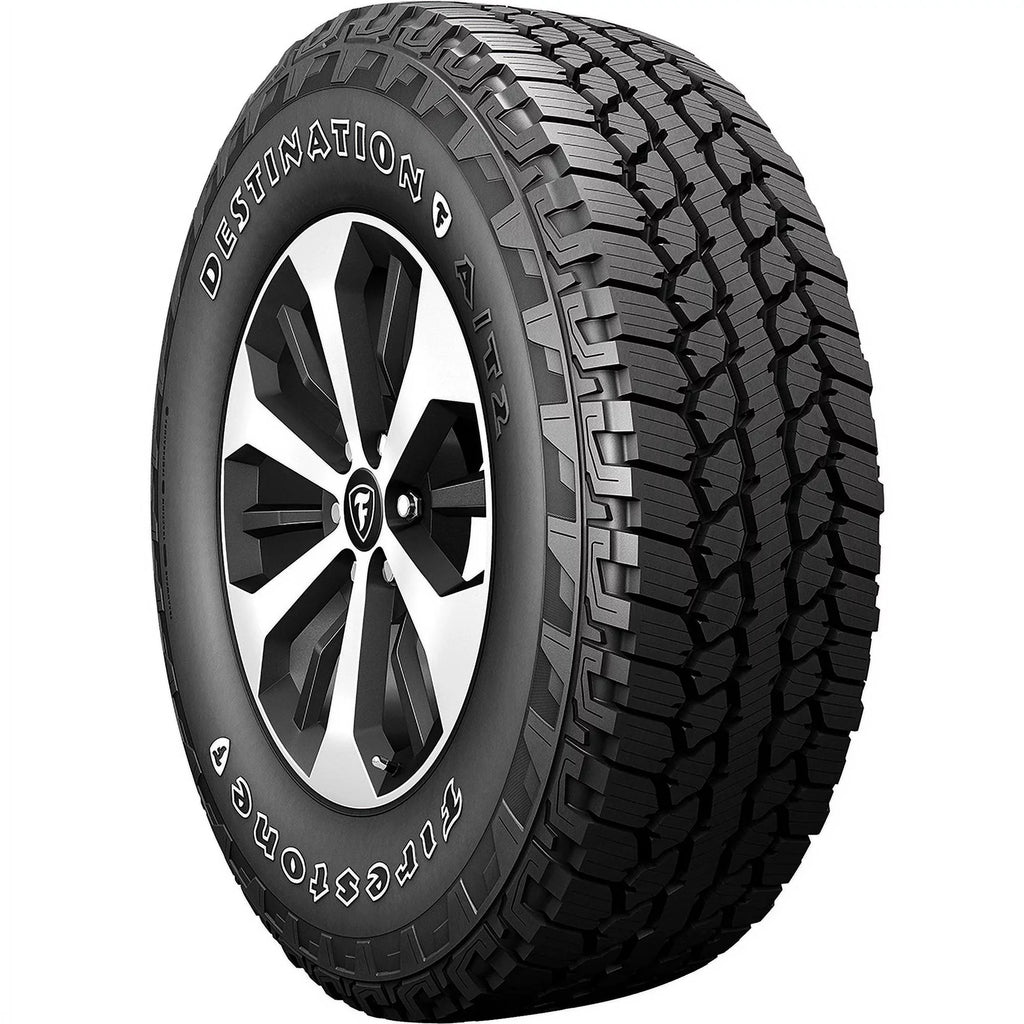 Set of 4 (FOUR) Firestone Destination A/T2 265/60R18 109T AT All Terrain Tires Fits: 2014-15 Jeep Grand Cherokee Summit, 2015  Tacoma TRD Pro