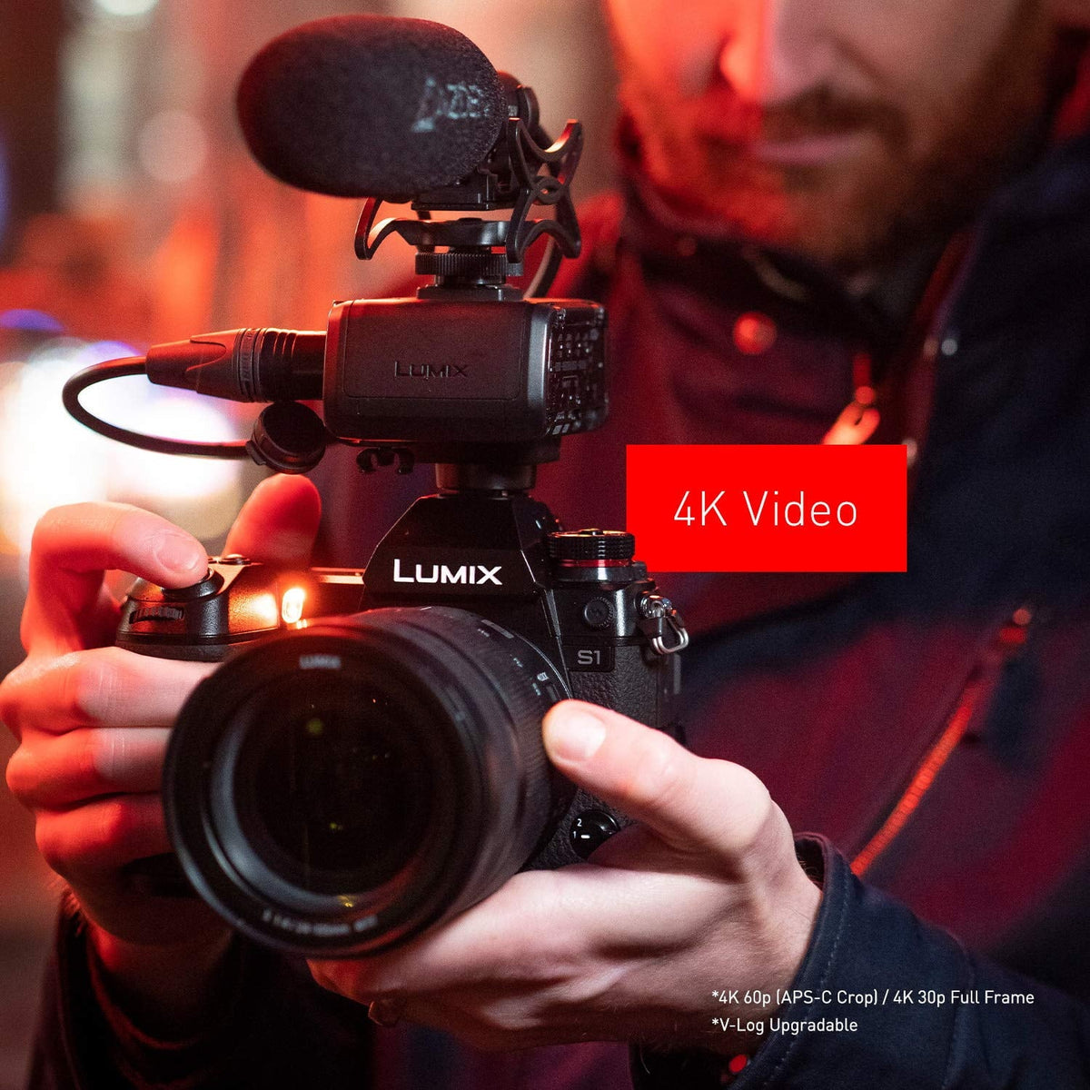 LUMIX S1 Full Frame Mirrorless Camera with 24.2MP MOS High Resolution Sensor, L-Mount Lens appropriate, 4K HDR