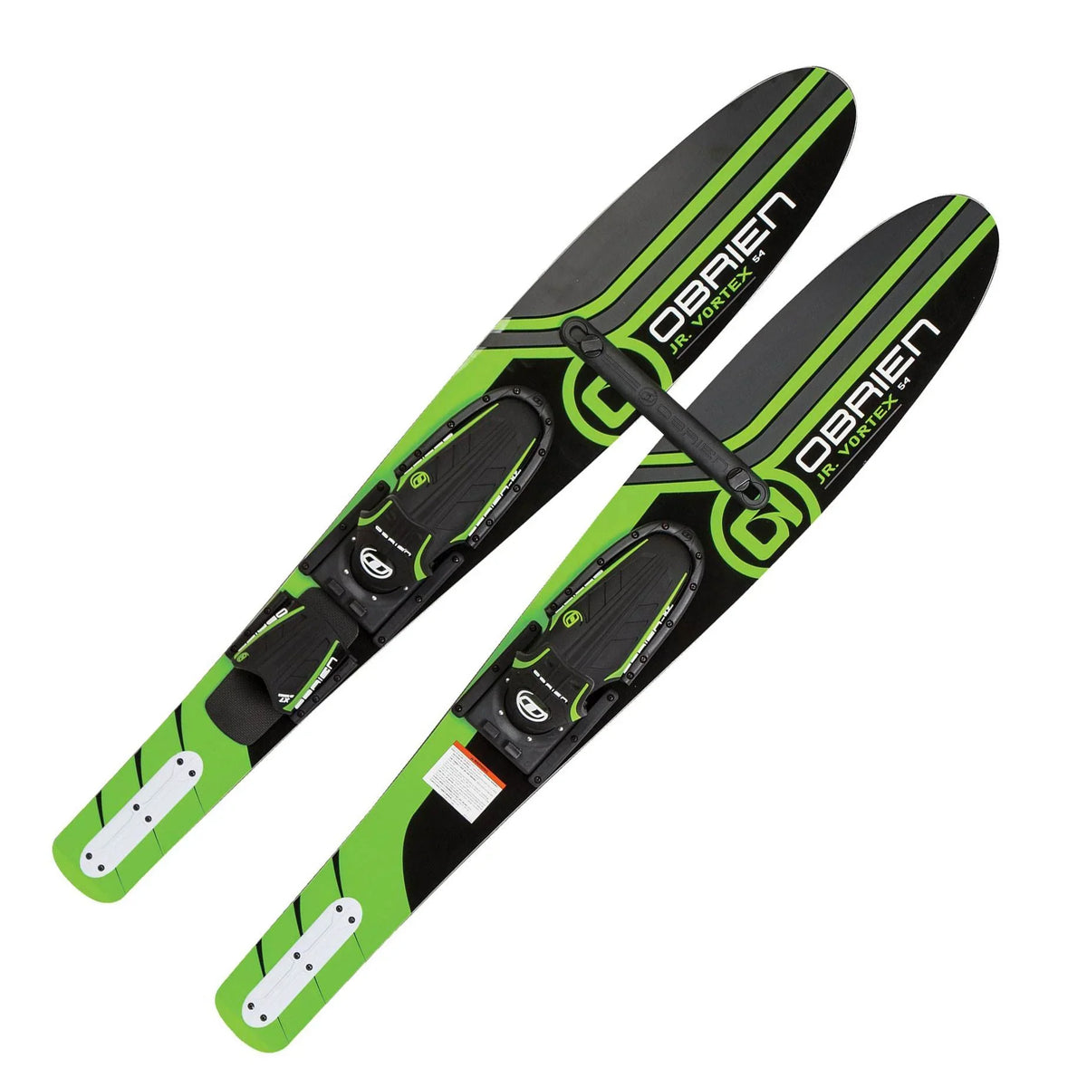 OBrien 54" Adjustable Combo aqua Skis, Kids Size 2-Mens Size 7, Green (2 Pack)